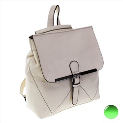 Стильная женская сумка-рюкзак Freedom_angle из эко-кожи молочного цвета.