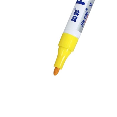 Маркер-краска (лаковый) наконечник пулевидный 4 мм, желтая (цена за шт)