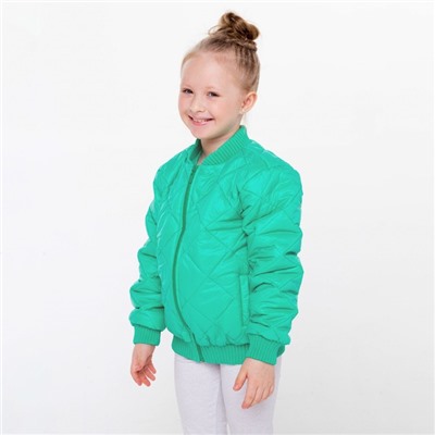 Куртка для девочки, цвет светло-зелёный, рост 104 см
