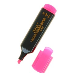 Маркер-текстовыделитель Zhile, 5 мм, розовый