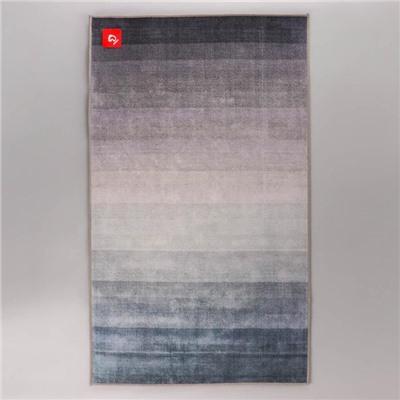 Коврик для ванной Доляна «Нега», 60×100 см, цвет серый