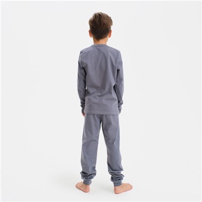 Пижама детская для мальчика KAFTAN Brother, р.30 (98-104), темно-серый