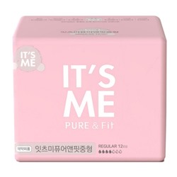 IT'S ME Прокладки женские гигиенические с крылышками / Pure & Fit Pads Regular, 250 мм, 4 капли, 12 шт.