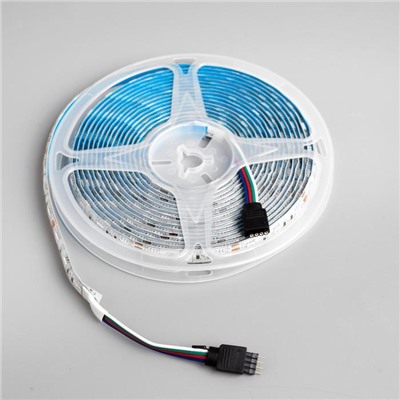 Комплект светодиодной ленты URM, 12В, SMD5050, 5 м, IP65, с аксесс., пульт, 60 LED/м, RGB