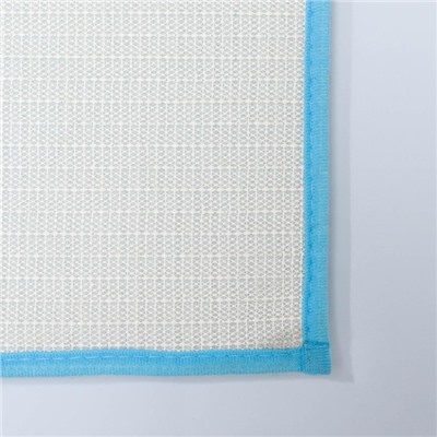 Коврик для ванной Доляна «Букли длинные», 40×60 см, цвет синий