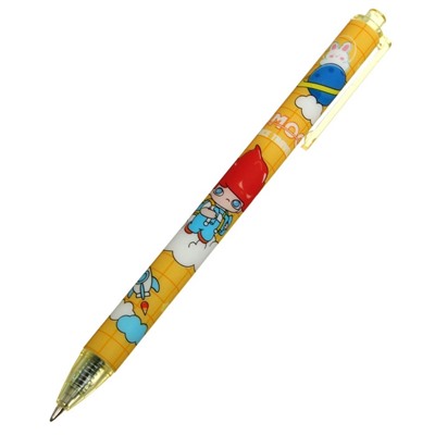 Ручка гелевая, автоматическая 0.5 мм, стержень синий, корпус с рисунком, МИКС (штрихкод на штуке)