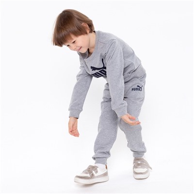 Костюм детский (свитшот, брюки), цвет серый МИКС, рост 98 см (3 года)