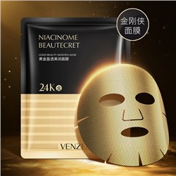 Маска для лица с золотой фольгой 24K Gold Venzen