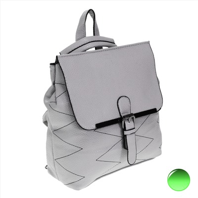 Стильная женская сумка-рюкзак Freedom_zag из эко-кожи жемчужно-серого цвета.