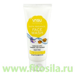 Средство для умывания  Сияние с куркумой и шафраном ( VASU Insta Radiance face Wash ) 60мл Trichup