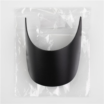 Козырёк для кепки, 7 × 17,5 × 6 см, цвет чёрный