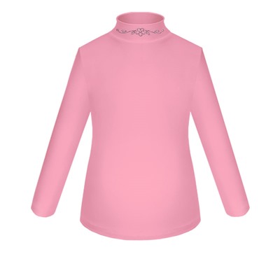 Розовая школьная водолазка (блузка) для девочки 74481-ДШ18