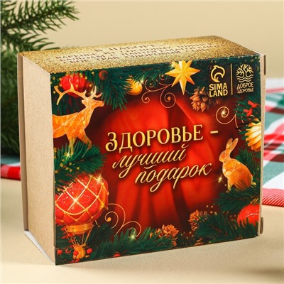 Набор «Будьте здоровы»: чай 20 г., варенье из сосновых шишек 30 г., бальзам 100 мл.