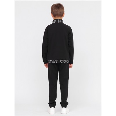 CWJB 90110-22 Комплект для мальчика (толстовка, брюки),черный