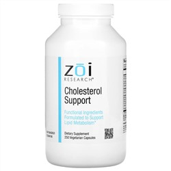 ZOI Research, средство для поддержания уровня холестерина, 250 вегетарианских капсул