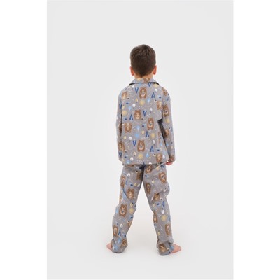 Пижама детская (рубашка, брюки) KAFTAN "Мишки", р. 98-104, бежевый