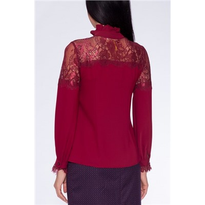 Блуза 460 "Ниагара", светло-бордовый