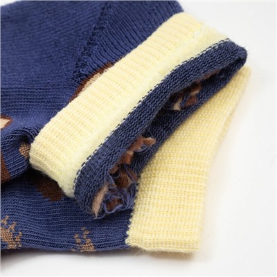 Носки детские махровый след, цвет джинс, размер 11-12