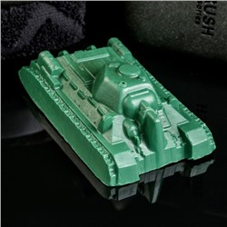Фигурное мыло "Танк Т-34" зеленый, 118гр