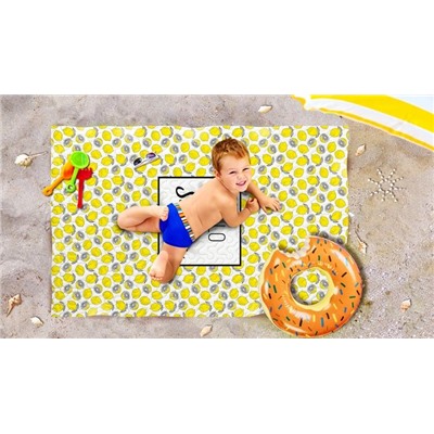 Пляжное фотопокрывало "Лимонный фреш", 90*140 см  (s-102218)