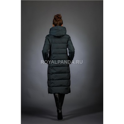 Женская куртка зимняя 677 изумруд снуд в комплекте