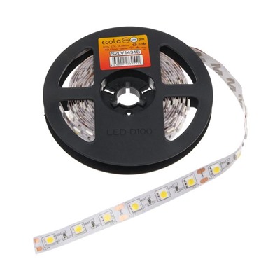 Светодиодная лента Ecola, 12В, SMD5050, 3 м, IP20, 14.4Вт/м, 60 LED/м, 4200К