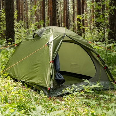 Палатка туристическая DAKOTA 2, размер 205 х 140 х 120 см, 2-местная, двухслойная