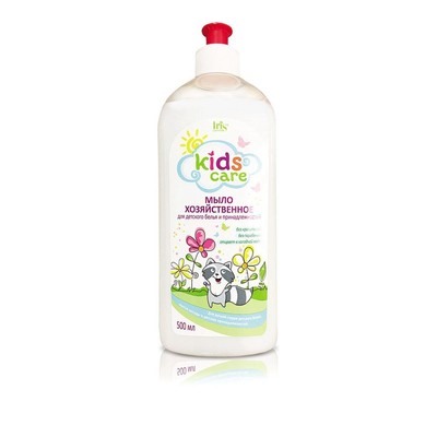 Iris Cosmetic IRIScosmetic  Kids Care Детское Хозяйственное мыло для детского белья 500мл фл/дозатор