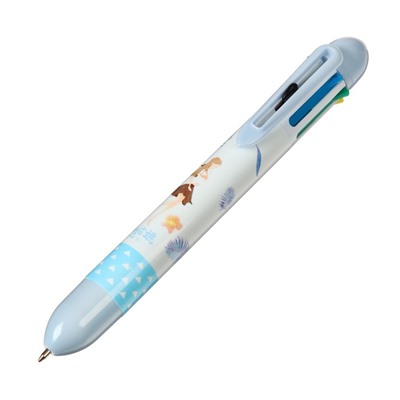 Ручка шариковая автоматическая 8-ти цветная, стержень 0,8мм МИКС