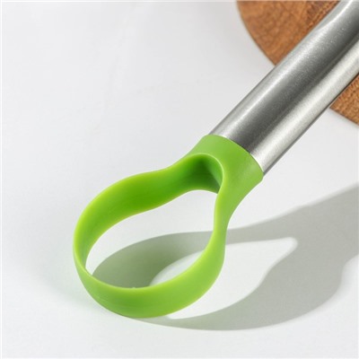 Нож для авокадо, 24×6 см, нержавеющая сталь, цвет зелёный