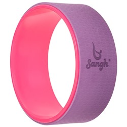 Йога-колесо «Лотос» 33 × 13 см, цвет розовый/фиолетовый