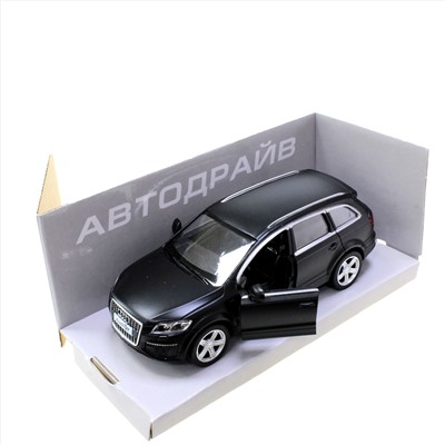 Модель машины Audi Q7 масштаб 1:32  (длинна 12см) черного цвета.