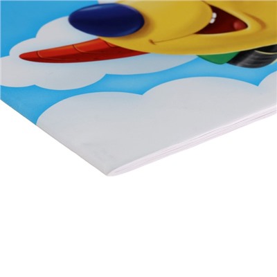 Альбом для рисования А5, 16 листов на скрепке "Рисовать весело", бумажная обложка, блок 100 г/м²