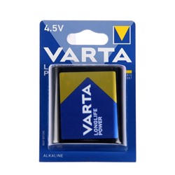 Батарейка алкалиновая Varta LONGLIFE 4.5V блистер 1 шт
