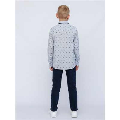 CWJB 63169-23 Рубашка для мальчика,серый
