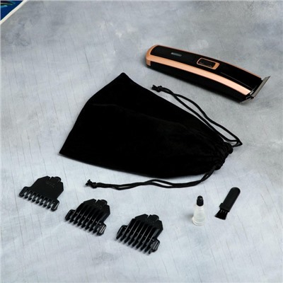 Машинка для стрижки волос, 3 насадки, подарочный набор «Лучшему мужчине», мод. LTRI-02, 24 х 22,6 см.