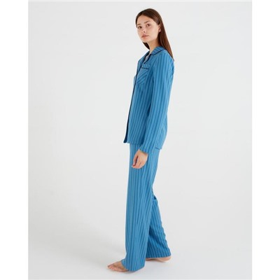 Пижама женская MINAKU: Light touch цвет синий, р-р 50