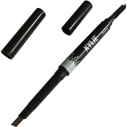 Карандаш для глаз Kylie Waterproof Eyebrow Pencil 2 in 1 (черный)