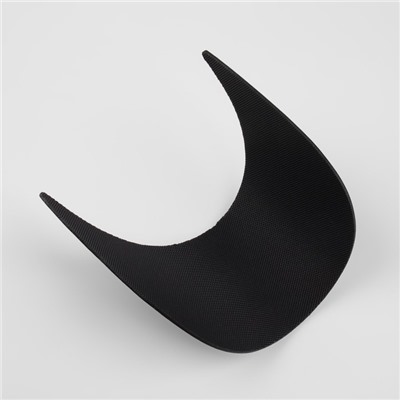 Козырёк для кепки, 7 × 17,5 × 6 см, цвет чёрный