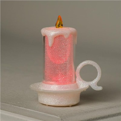 Набор световых фигур "Свеча в чашке", 12 шт, 8х7х6 см, от бат. 3хAG13, RGB