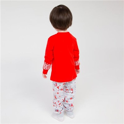 Пижама детская, цвет красный, рост 92 см