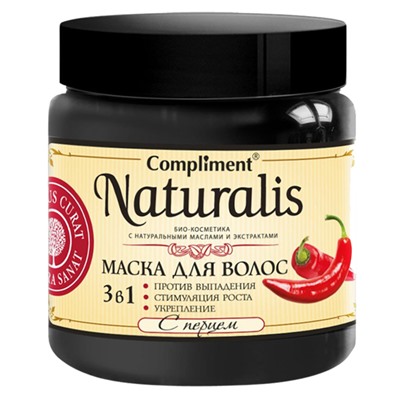 Маска для волос Compliment Naturalis 3 в 1 С Перцем 500 ml