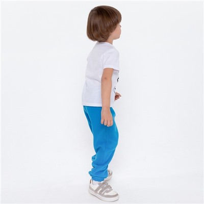 Брюки детские, цвет голубой, рост 134 см