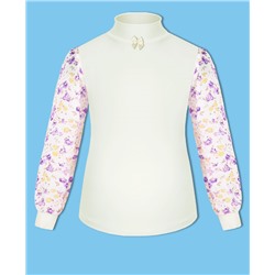 Молочная школьная водолазка (блузка) для девочки 82123-ДШ18