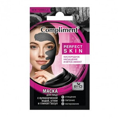 Маска для лица Compliment Perfect Skin кислородное насыщение и Detox-эффект 7 ml