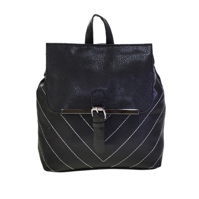 Стильная женская сумка-рюкзак Freedom_walk из эко-кожи черного цвета.