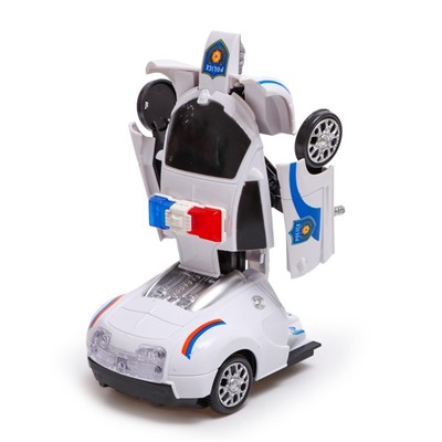 Робот радиоуправляемый «Полицейский», трансформируется, световые и звуковые эффекты