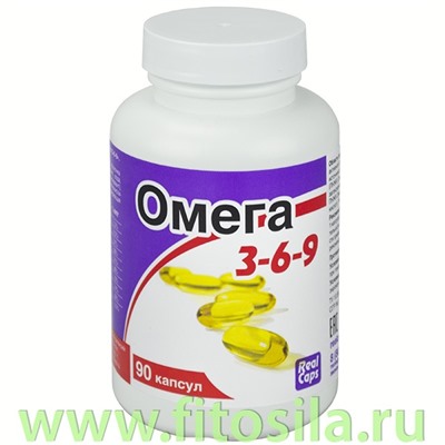 Омега 3-6-9, БАД, № 90 капсул х 1,6 г (банка)