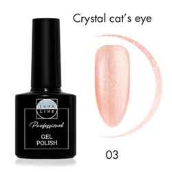 Luna Line 03 rose  Гель- лак д/ногтей Crystal cat*s eye