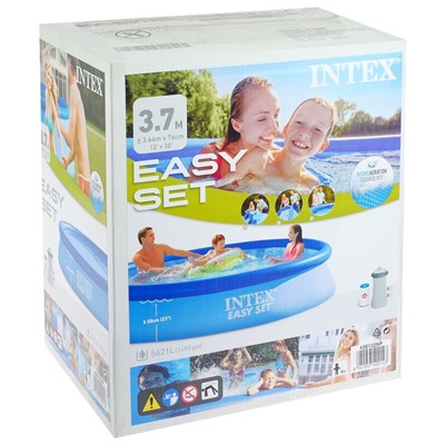 Бассейн надувной Easy Set, 366 х 76 см, фильтр-насос, 28132NP INTEX